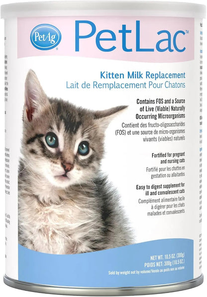 PetLac Kitten Milk Replacer Powder 10.5 oz – Easy Digest Formula