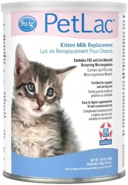 PetLac Kitten Milk Replacer Powder 10.5 oz – Easy Digest Formula