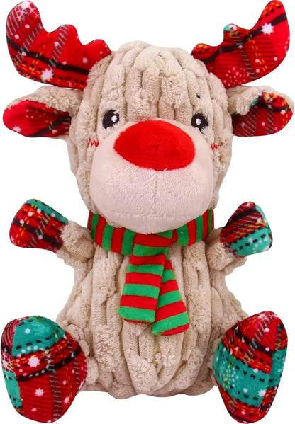 Plush Crinkle Squeaky Dog Toy for Small Medium & Large Dogs – Tough Chew