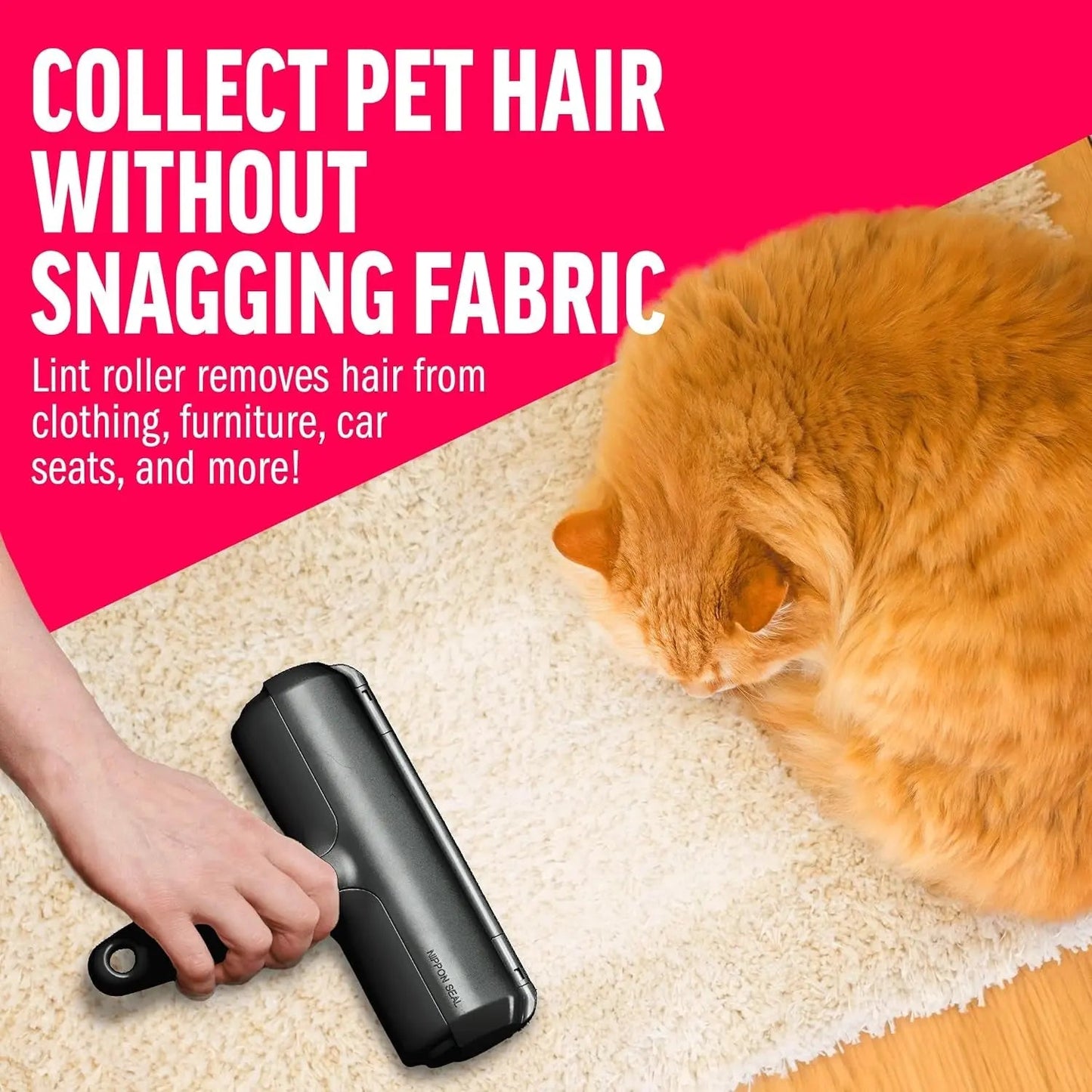 Ultimate Pet Hair Remover Roller: Effortlessly Clean Your Furniture, Carpet & Clothing