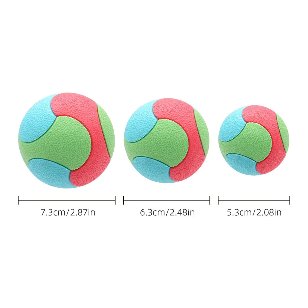 TPR Bounce Ball for Dogs: Chew-Proof Elastic Toy for Aggressive Chewers - Self-Play Fun and Dental Health