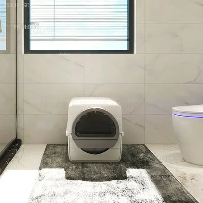 Fully Enclosed Feces Shovel Litter Box Cat Bedpans Semi-automatic Intelligent Cat Litter Box Deodorant Easy To Clean Cat Toilet