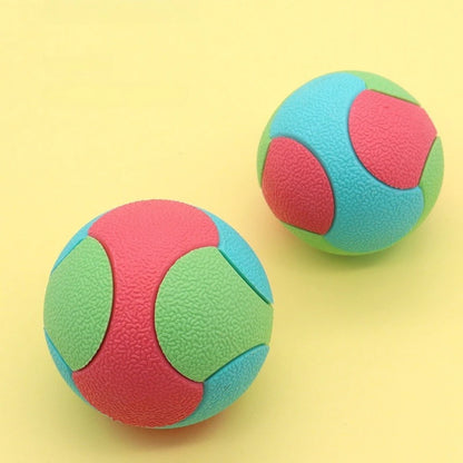 TPR Bounce Ball for Dogs: Chew-Proof Elastic Toy for Aggressive Chewers - Self-Play Fun and Dental Health