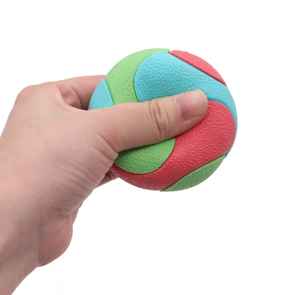 TPR Bounce Ball for Dogs: Chew-Proof Elastic Toy for Aggressive Chewers - Self-Play Fun and Dental Health
