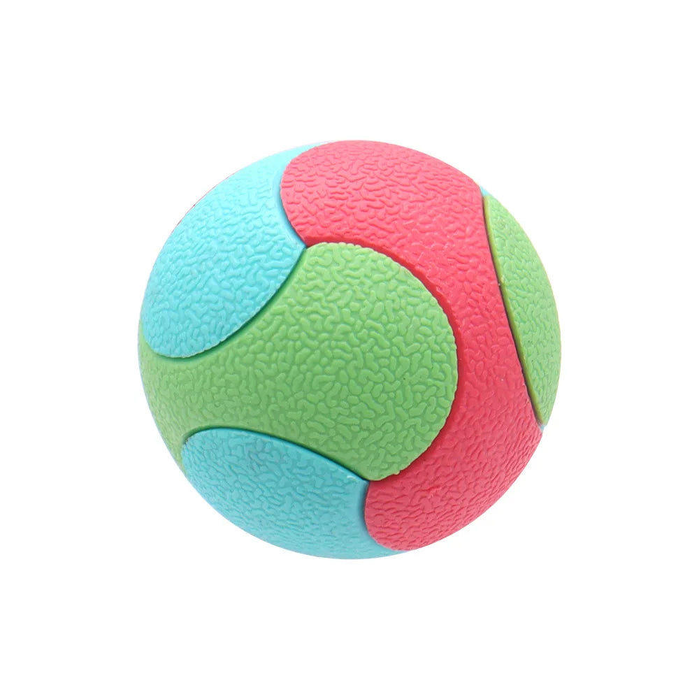 TPR Bounce Ball for Dogs: Chew-Proof Elastic Toy for Aggressive Chewers - Self-Play Fun and Dental Health