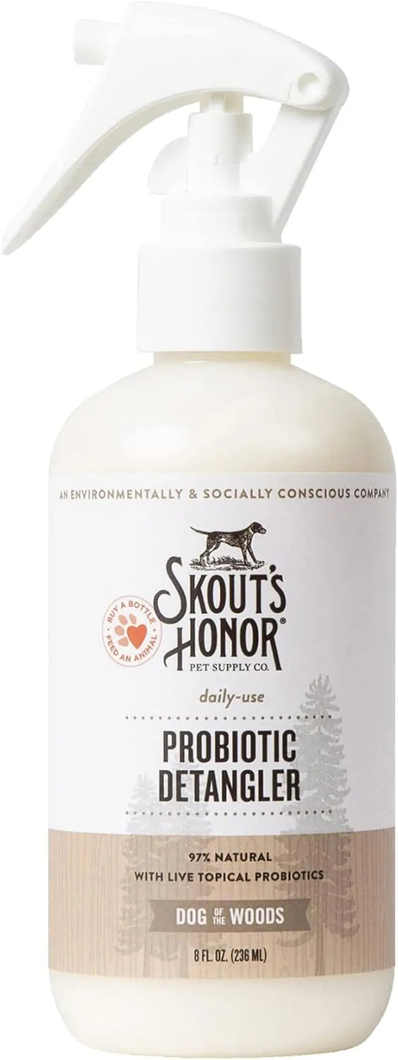 Skout’s Honor Probiotic Pet Detangler Spray – Hydrating & Conditioning