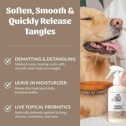 Skout’s Honor Probiotic Pet Detangler Spray – Hydrating & Conditioning