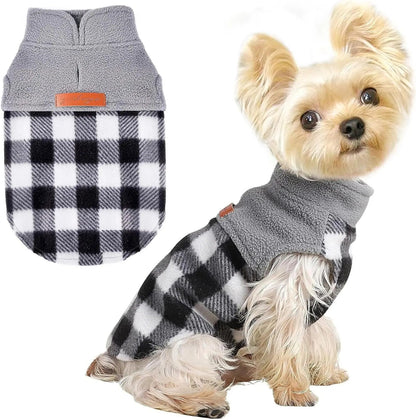 Small Dog Fleece Sweater Leopard Warm Puppy Pullover XS–L (7 color options)