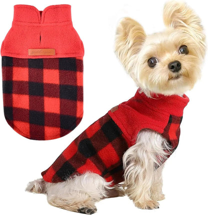 Small Dog Fleece Sweater Leopard Warm Puppy Pullover XS–L (7 color options)