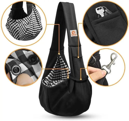 Small Dog Sling Carrier Breathable Wrap Pet Pouch Dogs Cats 3–10 lbs -all colors