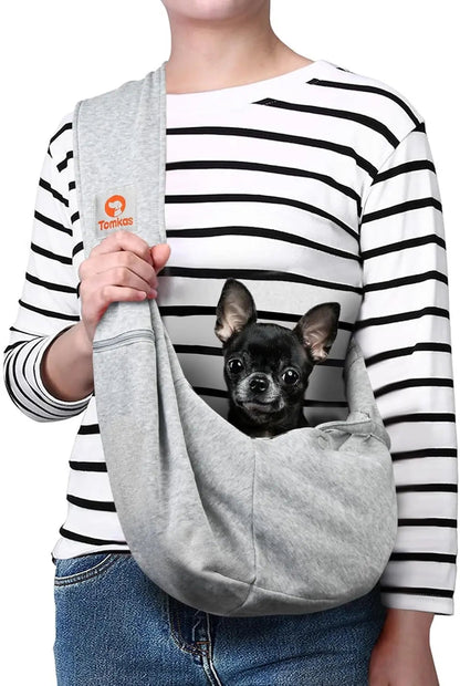 Small Dog Sling Carrier Breathable Wrap Pet Pouch Dogs Cats 3–10 lbs -all colors