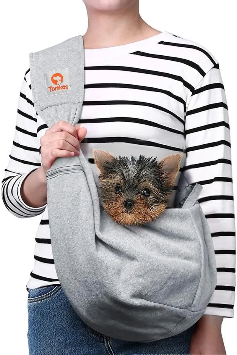 Small Dog Sling Carrier Breathable Wrap Pet Pouch Dogs Cats 3–10 lbs -all colors