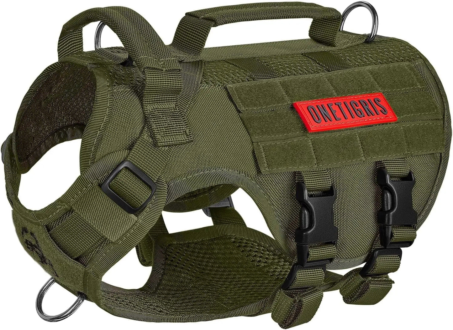 Tactical No-Pull Dog Harness – Mesh Military Vest with Handles for S -XL Dogs