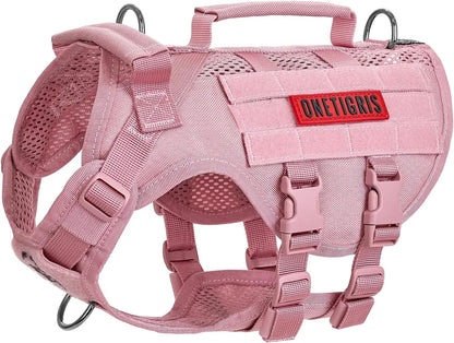 Tactical No-Pull Dog Harness – Mesh Military Vest with Handles for S -XL Dogs