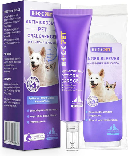 Vet-Recommended Oral Repair Gel for Dogs & Cats, Fresh Breath, Gingivitis Relief & Tartar Prevention