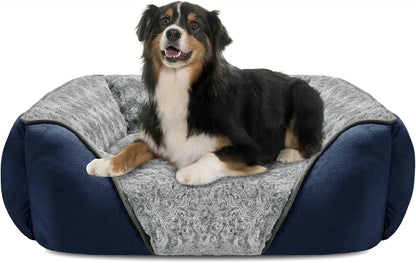 Washable Orthopedic Dog Bed – Soft Calming Pet Sofa for Small to Large Dogs