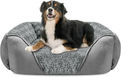 Washable Orthopedic Dog Bed – Soft Calming Pet Sofa for Small to Large Dogs