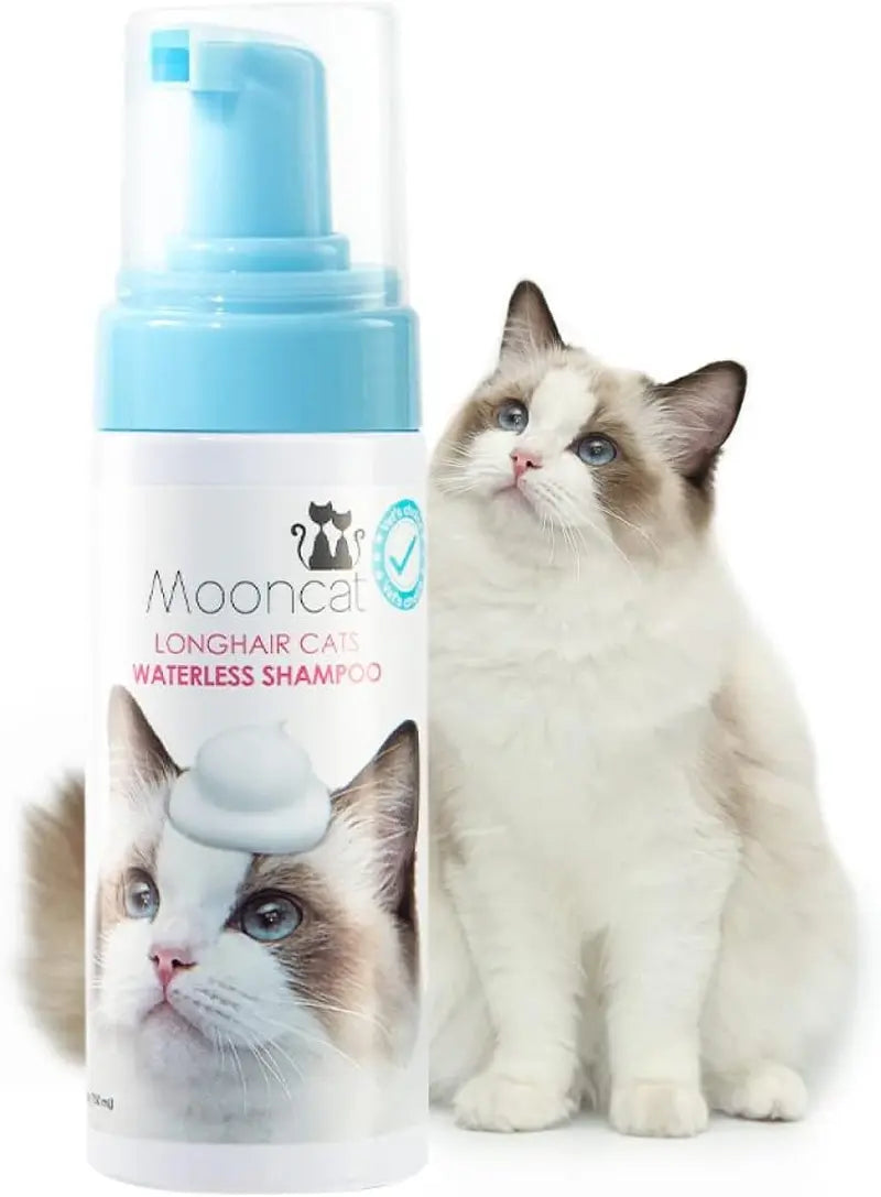 Waterless Cat Shampoo Foam & Brush Kit No Rinse Hypoallergenic 5oz