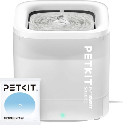 Wireless Cat Water Fountain 65oz 1.85L Ultra Quiet 25dB Detachable Pump Filters