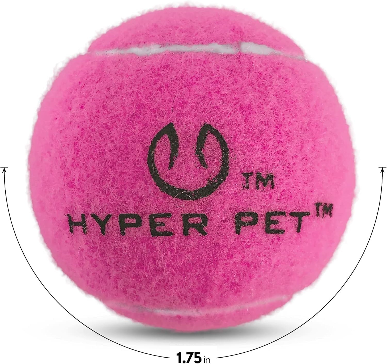 Mini Extra Small Tennis Balls for Dogs, 1.75 Inch, 4 Pack, Pink | Safe Interactive Playthings for Exercise and Training, Works with the K9 Kannon Launcher, Keeps Little Pups Active Daily
