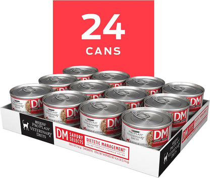 Purina Pro Plan Vet Diets DM Dietetic Management Wet Cat Food - 24 Pack (5.5 Oz Each)