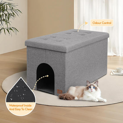 Stylish  Cat Litter Box Enclosure - Elegant Furniture for Ultimate Odor Control