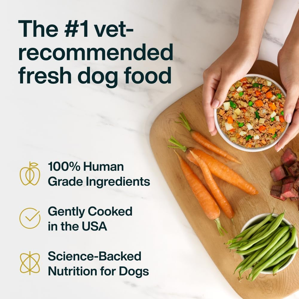 Pantry Fresh Wet Dog Food, Complete Meal or Dog Food Topper, Beef & Russet Potato Human Grade Dog Food Recipe - 12.5 Oz (Pack of 6) | Fresh Pet Meal or Fresh Dog Food Topper, Human Grade Recipe Made with Whole Foods, Preservative-Free, 12.5 Oz per Pack