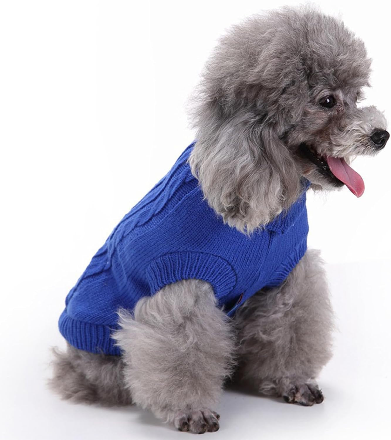 Knitted Small Dog Sweater, Turtleneck Pullover Warm Winter Puppy Clothes | Lightweight & Warm Knitted Winter Sweatshirt, Cold Weather Coat for Dog Girl & Boy, Cute Puppy Costume, Machine Washable