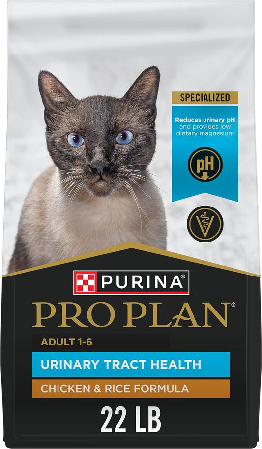 Purina Pro Plan Urinary Tract Health Cat Food - Chicken & Rice Formula, 22 lb Bag