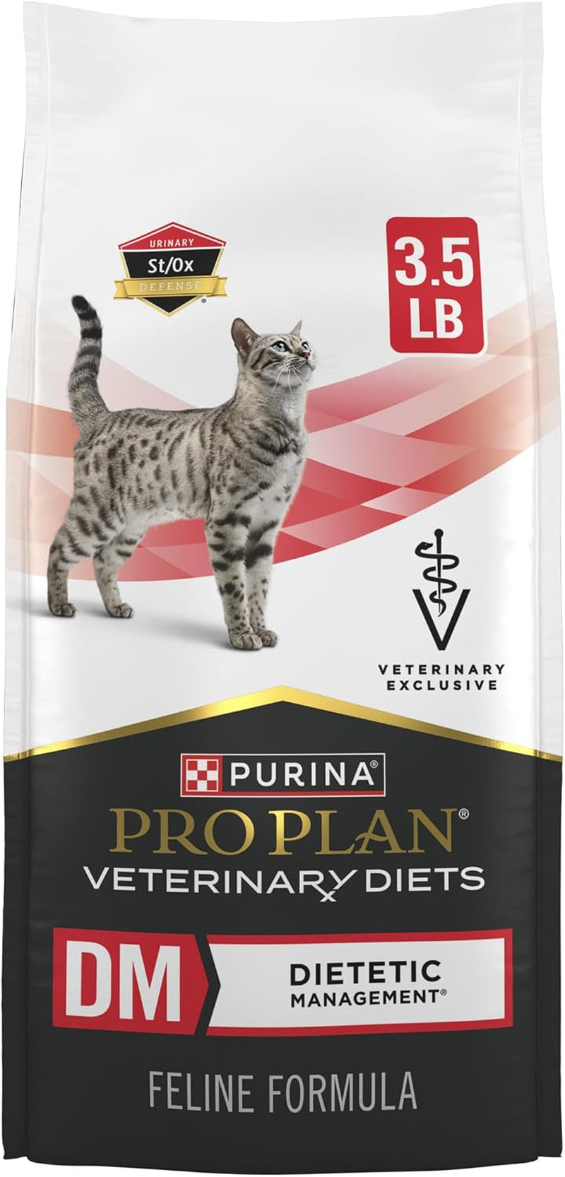 Purina Pro Plan Vet Diets DM Dietetic Management Dry Cat Food - 3.5 lb Bag for Optimal Health