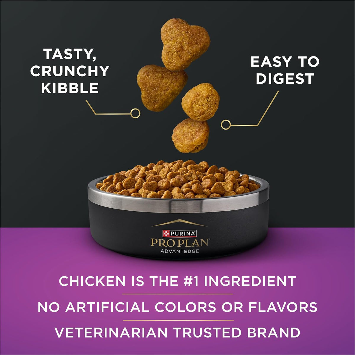 Purina Pro Plan Advantedge Senior Support Dry Cat Food with Chicken - 3 lb Bag for Optimal Health