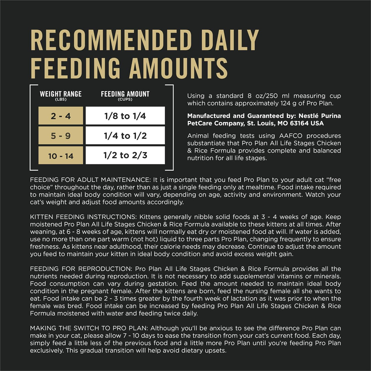 Purina Pro Plan All Life Stages Chicken Formula Dry Cat Food - 3.2 lb Bag for Optimal Nutrition