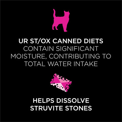 Purina Pro Plan Vet UR Urinary St/Ox Wet Cat Food - Turkey Flavor, 24 Pack of 5.5 Oz Cans