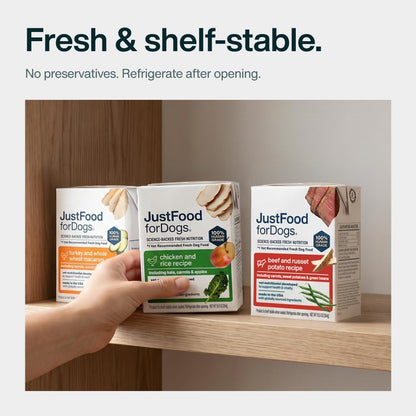 Pantry Fresh Wet Dog Food, Complete Meal or Dog Food Topper, Beef & Russet Potato Human Grade Dog Food Recipe - 12.5 Oz (Pack of 6) | Fresh Pet Meal or Fresh Dog Food Topper, Human Grade Recipe Made with Whole Foods, Preservative-Free, 12.5 Oz per Pack