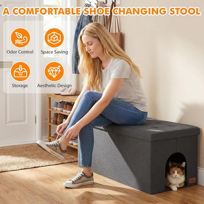 Stylish Cat Litter Box Enclosure - Ultimate Odor Control Furniture