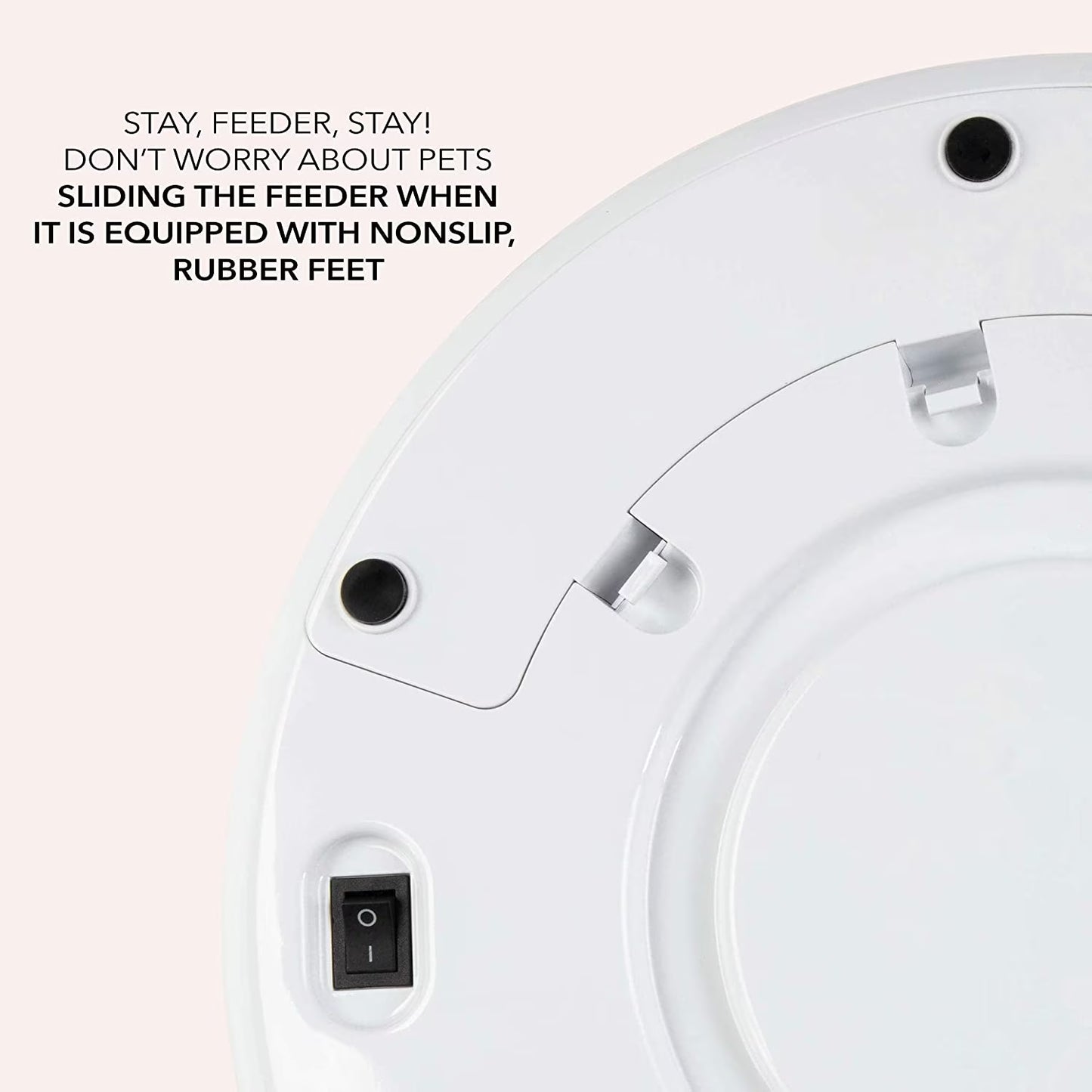 Automatic Pet Feeder 5 Cup Capacity with Programmable Timer, Portion Control, Dishwasher-Safe Tray for Small Dogs & Cats