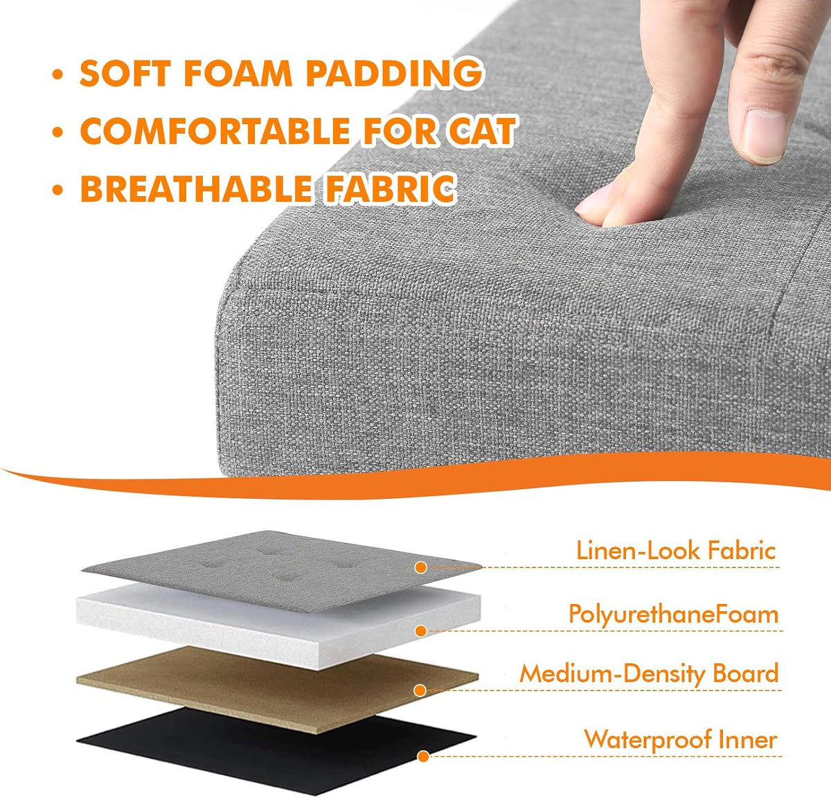 Stylish  Cat Litter Box Enclosure - Elegant Furniture for Ultimate Odor Control