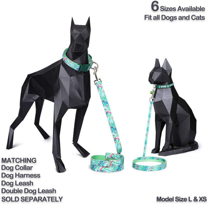 Pet Supplies, (Designer Collection) Cat Collar, Dog Collar, Cat Leash, Dog Leash, Small Dog Collar, Medium Dog Collar, Large Dog Collar (Exotic Garden Collar, M)